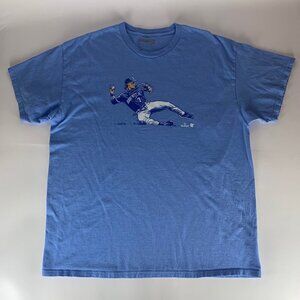 Bobby Witt Jr Kansas City Royals MLB Blue BreakingT Short Sleeve Shirt Mens XL